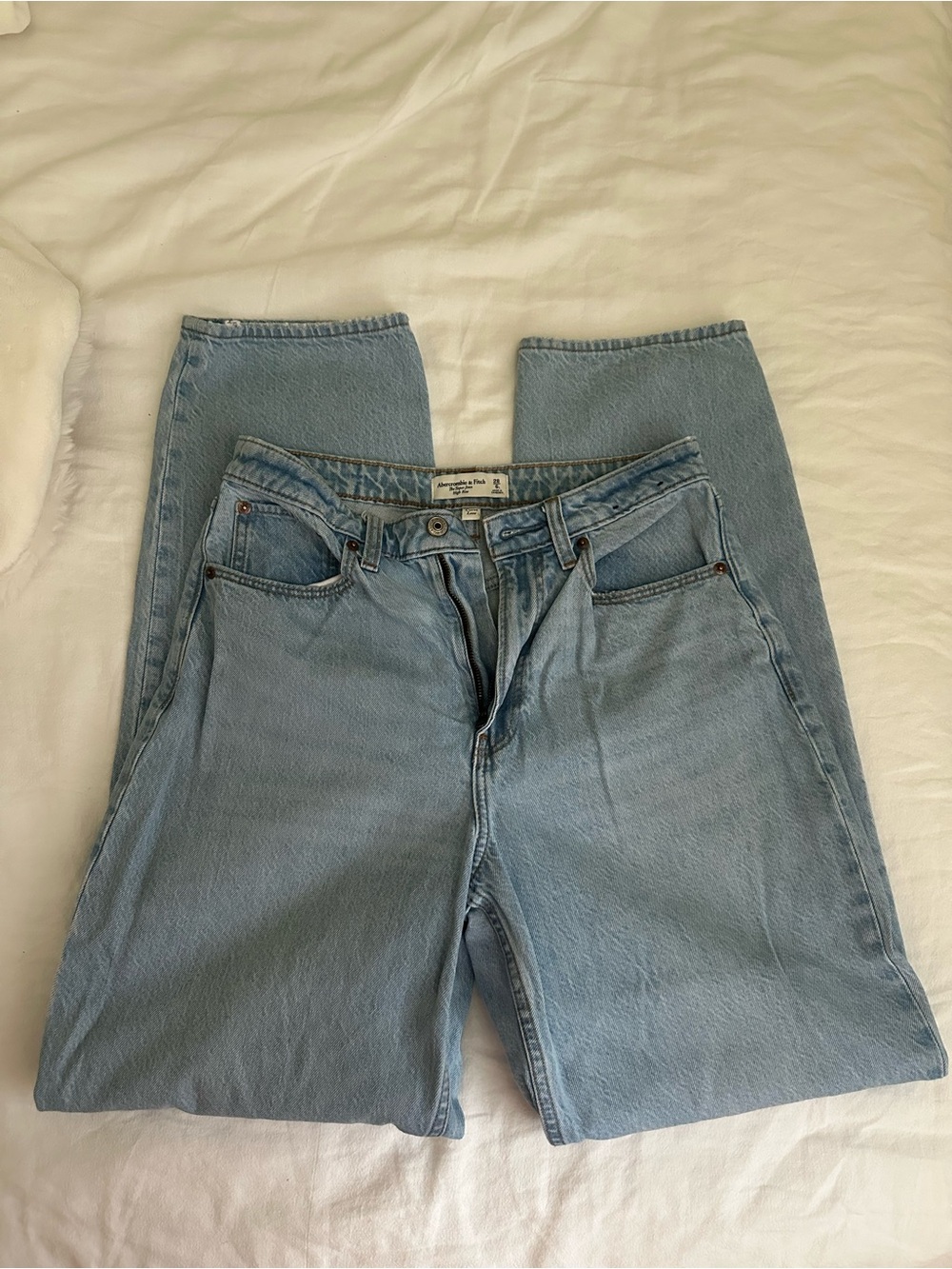 Abercrombie & Fitch Light Blue High-Rise Jeans
